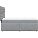  Okvir kreveta s oprugama i madrac svjetlosivi 80x200cm tkanina | shoptok.hr