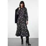 Trendyol Black Woven Flower Patterned Dress | Shoptok.si