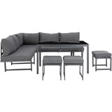 Ambia Garden LOUNGE GARNITURA tkanina aluminij | Shoptok.si