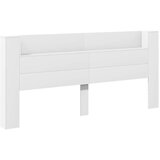 vidaXL Ormarić za uzglavlje s LED svjetlima bijeli 220x16 5x103 5 cm | shoptok.hr