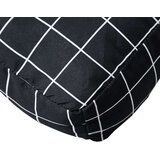  Jastuci za palete 2 kom crni karirani od tkanine | shoptok.hr