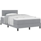 vidaXL Postelja z vzmetnico z vzmetnico Svetlo siva 120 x 190 cm blago, (5000126994) | Shoptok.si