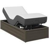  Električni podesivi okvir kreveta Siva 200 x 90 x 33,5 cm Čelik | shoptok.hr