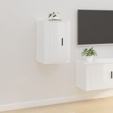  Zidni TV ormarić bijela visokog sjaja 40x34,5x60 cm | shoptok.hr