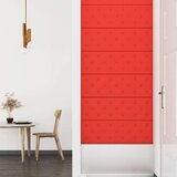 Zidne ploče od umjetne kože 12 kom crvene 90 x 30 cm 3 24 m² | shoptok.hr