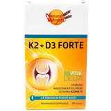 Natural Wealth K2 + D3 Forte, kapsule