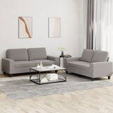 vidaXL 2-dijelni set sofa smeđesivi od tkanine | shoptok.hr