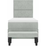  Krevet s opruga kutije Svjetlosiva 200 x 80 cm Baršun | shoptok.hr
