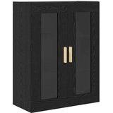 vidaXL Highboard Zidne s ladicama 2 pcs Crni hrast Konstruirano drvo | shoptok.hr