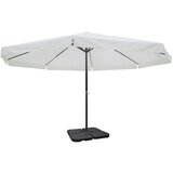  Aluminijski vrtni suncobran s prijenosnom bazom bijeli | shoptok.hr