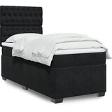  Box spring krevet s madracem crni 80 x 200 cm baršunasti | shoptok.hr