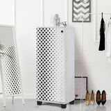 Woody Fashion Cipelarnik 50x127x38cm Belo-Crni Cene