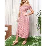Resti Coral women's midi dress with floral pattern - Clothing | Shoptok.si