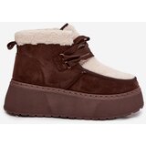 Boto Women's snow boots on platform with fur brown Florivelle | shoptok.hr