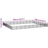  Kavez za pse crni 63 m² čelični | shoptok.hr