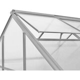WESTMANN aluminijski staklenik Flora 64 | srebrni | 132x190x201 cm | shoptok.hr