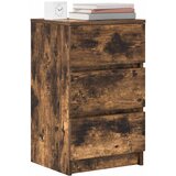  Noćni ormarići s 3 ladice 2 kom dimljeni hrast 39x35x65 cm | shoptok.hr