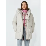 Koton Hooded Quilted Short Inflatable Coat