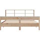 vidaXL Knjižna postelja brez vzmetnice 180x200 cm trdna borovina | Shoptok.si