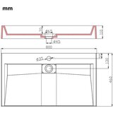  Umivaonik od lijevanih minerala/mramora 80 x 46 x 11 cm bijeli | shoptok.hr