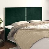  Uzglavlje tamnozeleno 180x5x118/128 cm baršunasto | shoptok.hr