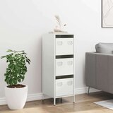 vidaXL Visoka omara bela 39x35x103,5 cm jeklo | Shoptok.si