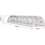  Kokošinjac Srebrna 800 x 150 x 100 cm Pocinčani čelik | shoptok.hr