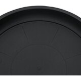  Kružni Pladanj za Cvijeće 6 pcs Crna Ø 17,5 x 2 cm Plastika | shoptok.hr