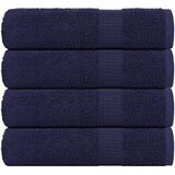 vidaXL Ručnici za ruke FROGN 4 kom. tamnoplavi 50x100 cm 360 g/m² - Modra 50 x 100 cm 4 | shoptok.hr