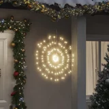 vidaXL Božićna svjetla zvjezdani prasak 140 LED 2 k topla bijela 17 cm