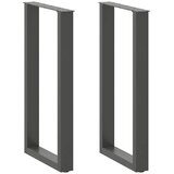  Noge za barski stol U-oblika 2 kom antracit 40 x (90-91) cm čelik Cijene