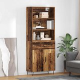 vidaXL Highboard Staro drvo 69,5 x 32,5 x 180 cm Konstruirano drvo | shoptok.hr