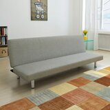  Kavč z ležičem siv poliester | Shoptok.si