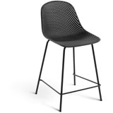 Kave Home Tamno siva metalna/plastična vrtna barska stolica Quinby – | shoptok.hr