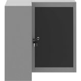  Ormar za alate s policom s pohranom Crna i Siva 55 x 55 x 55 cm | shoptok.hr