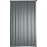  Vrtno spremište sivo 225 x 89 x 161 cm od pocinčanog čelika | shoptok.hr