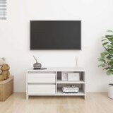 vidaXL TV omarica bela 80x31x39 cm trdna borovina | Shoptok.si
