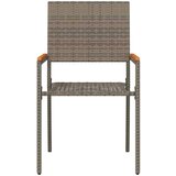  Vanjske Stolice 4 pcs Siva smeđa | shoptok.hr