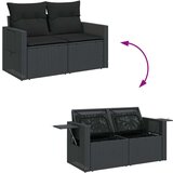 vidaXL 7-dijelni set vrtnih sofa od poliratana s jastucima crni | shoptok.hr
