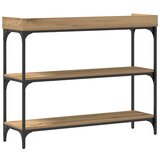  Konzolni stol s policom hrast artisan 100 x 30 x 80 cm | shoptok.hr