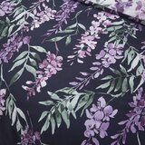 Catherine Lansfield Bela/vijolična podaljšana posteljnina za zakonsko posteljo 230x220 cm Wisteria Floral – | Shoptok.si
