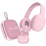 Oem Bolaris, Stereo slušalke Malaga 3 v 1 / zvočnik Bluetooth / slušalke Valencia Audio Pack, Roza, (5000231621) | Shoptok.si