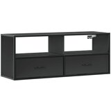 Maison Chic TV omarica - TV enota - Televizijska omarica črna 100x31x39,5 cm inženirski les in kovina, (21701219) Cene