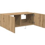 TV omara s LED lučmi artizanalni hrast 80x35x31 cm | Shoptok.si