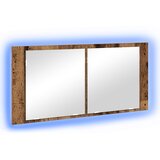 vidaXL LED ogledalna omara Stari les 100x12x45 cm Les | Shoptok.si