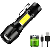 Mini LED svetilka z USB polnjenjem - Črna KP25693 Cene