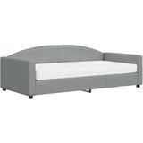  Dnevni krevet s madracem svjetlosivi 100 x 200 cm od tkanine | Eponuda.com