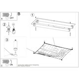  Stropna svetilka LUNA 1 bela, (21347587) | Shoptok.si