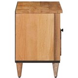 TV ormar s policom Prirodna 80 x 33 5 x 46 cm Čvrsto drvo manga - Prirodna | shoptok.hr