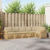  Set vanjskih sofa 6 pcs Bijela i bež 310 x 132,5 x 73 cm Cijene